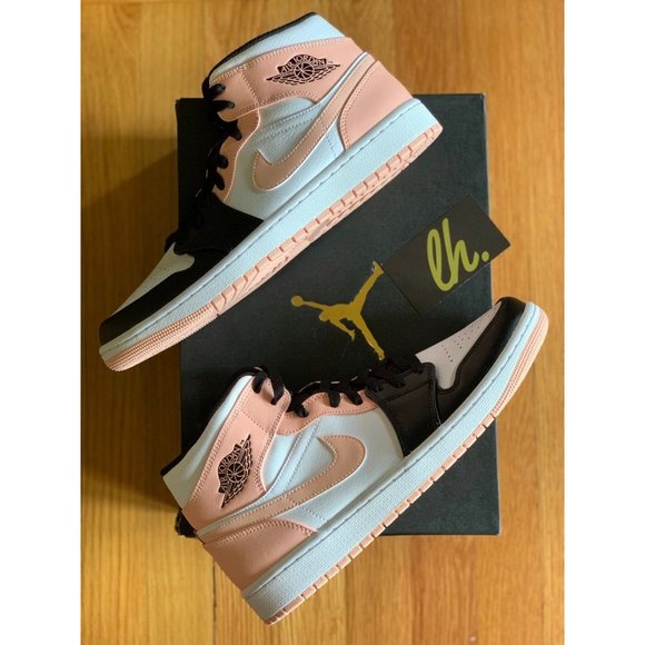 Size 10 Air Jordan 1 Mid "Arctic Orange Black Toe" - Picture 5 of 5